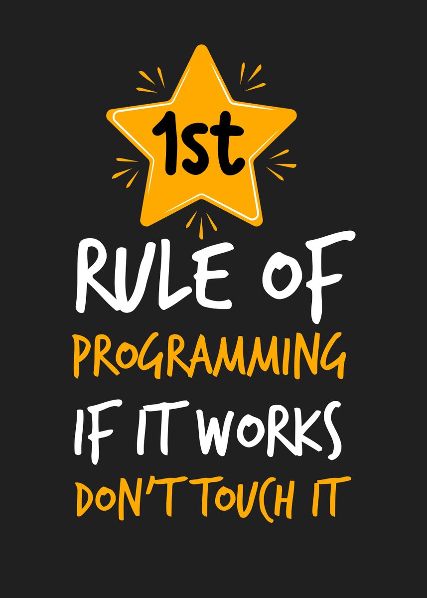'Programming' Poster, picture, metal print, paint by Funny One Piece ...