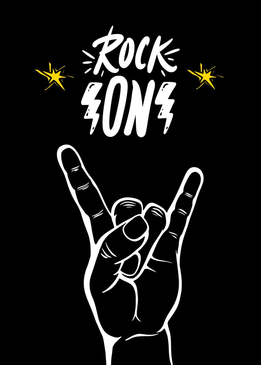 'Rock On Rock and Roll' Poster by mcmtdesigns  | Displate