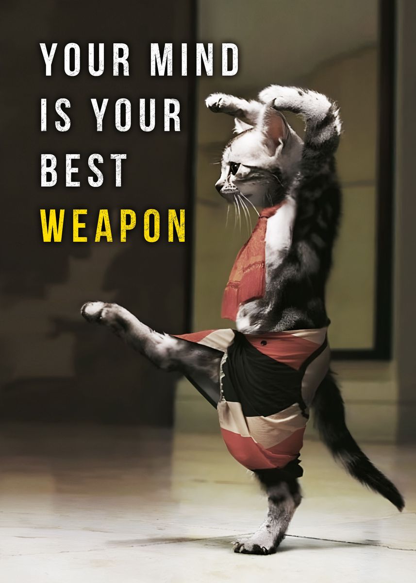 'Your Mind Your Best Weapon' Poster by HOLOSOMNIA  | Displate
