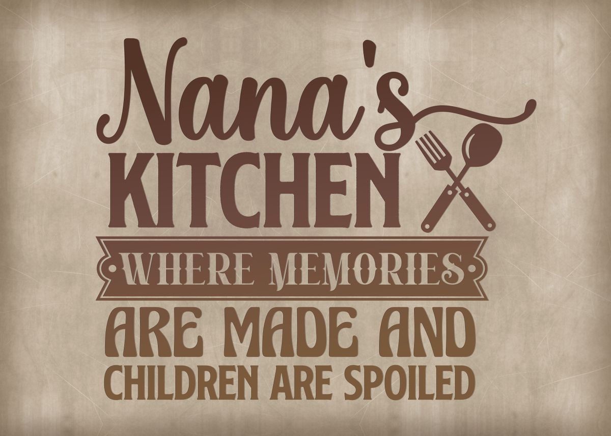 Nana Kitchen Poster By XandYart Displate   957e093ff596d422dad063123749a43d 397d145c97e2d2d25e64e4bb0ef4fd00 