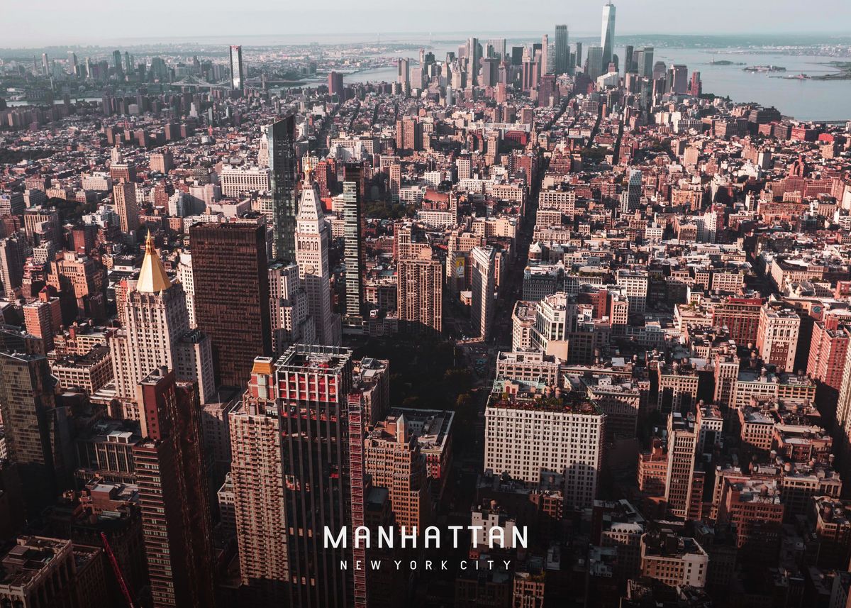 'manhattan ' Poster By Explore Universe 