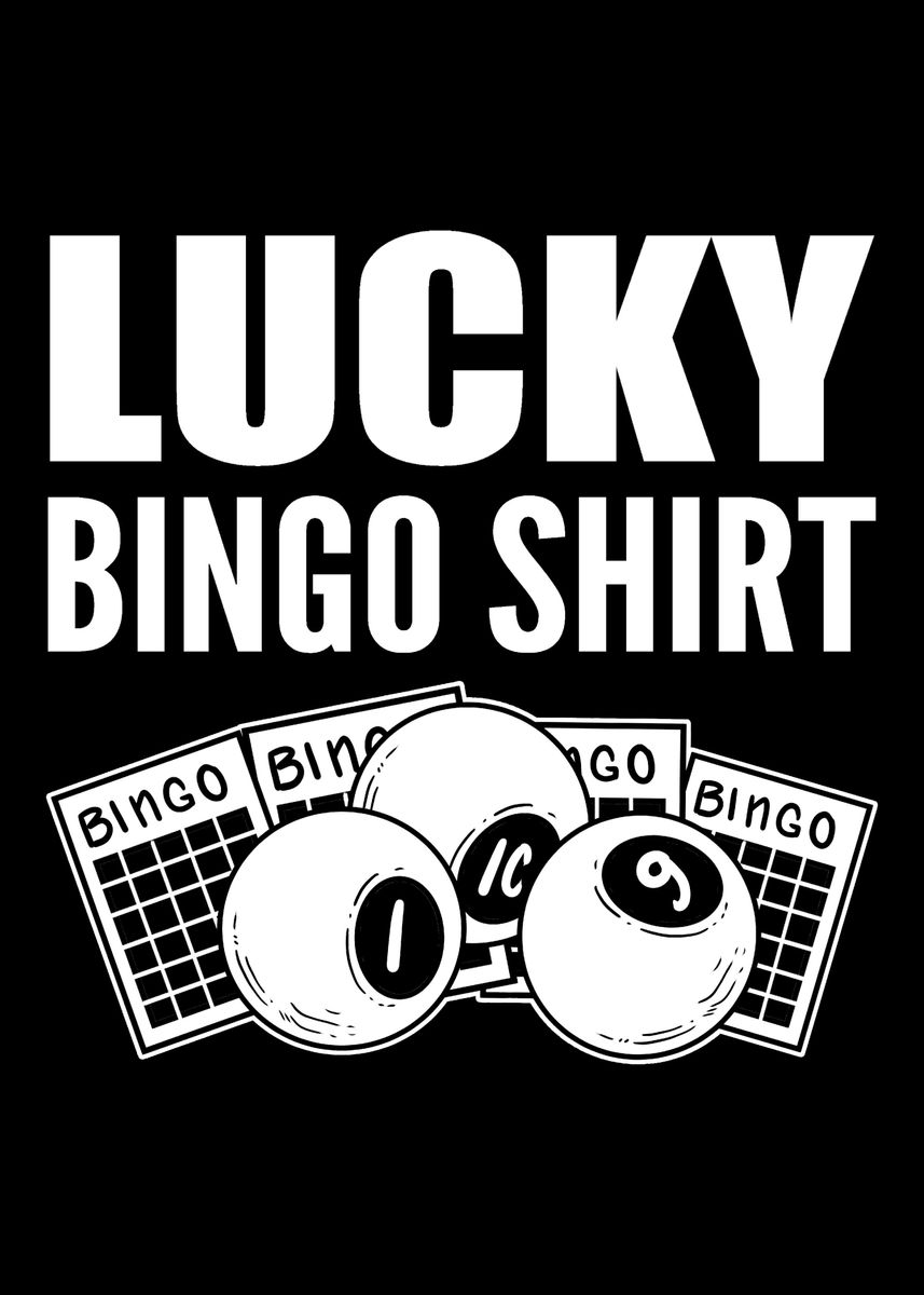 'Lucky Bingo Shirt Prize Wi' Poster by Powdertoastman  | Displate
