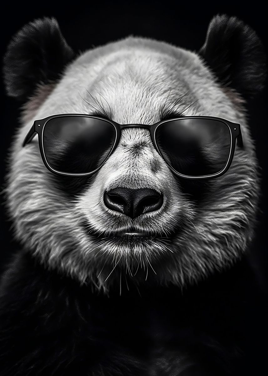 'Panda Sunglasses' Poster by professionaldesigns  | Displate