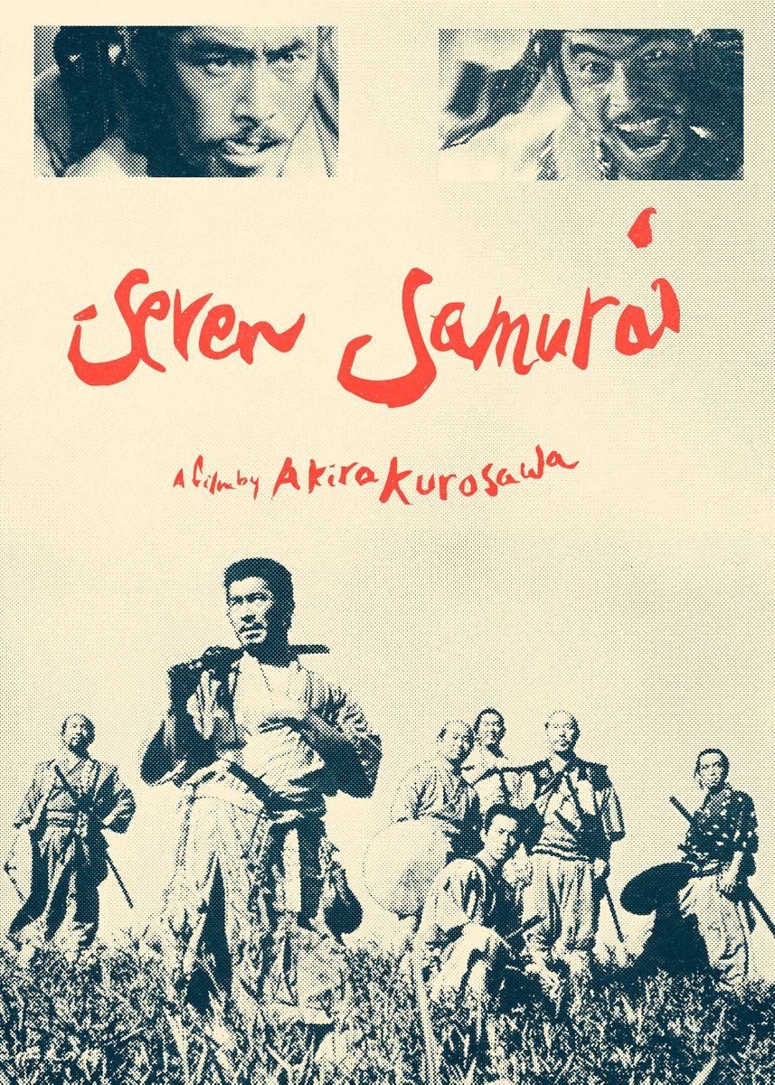 'Seven Samurais' Poster by Patricio Afonso | Displate