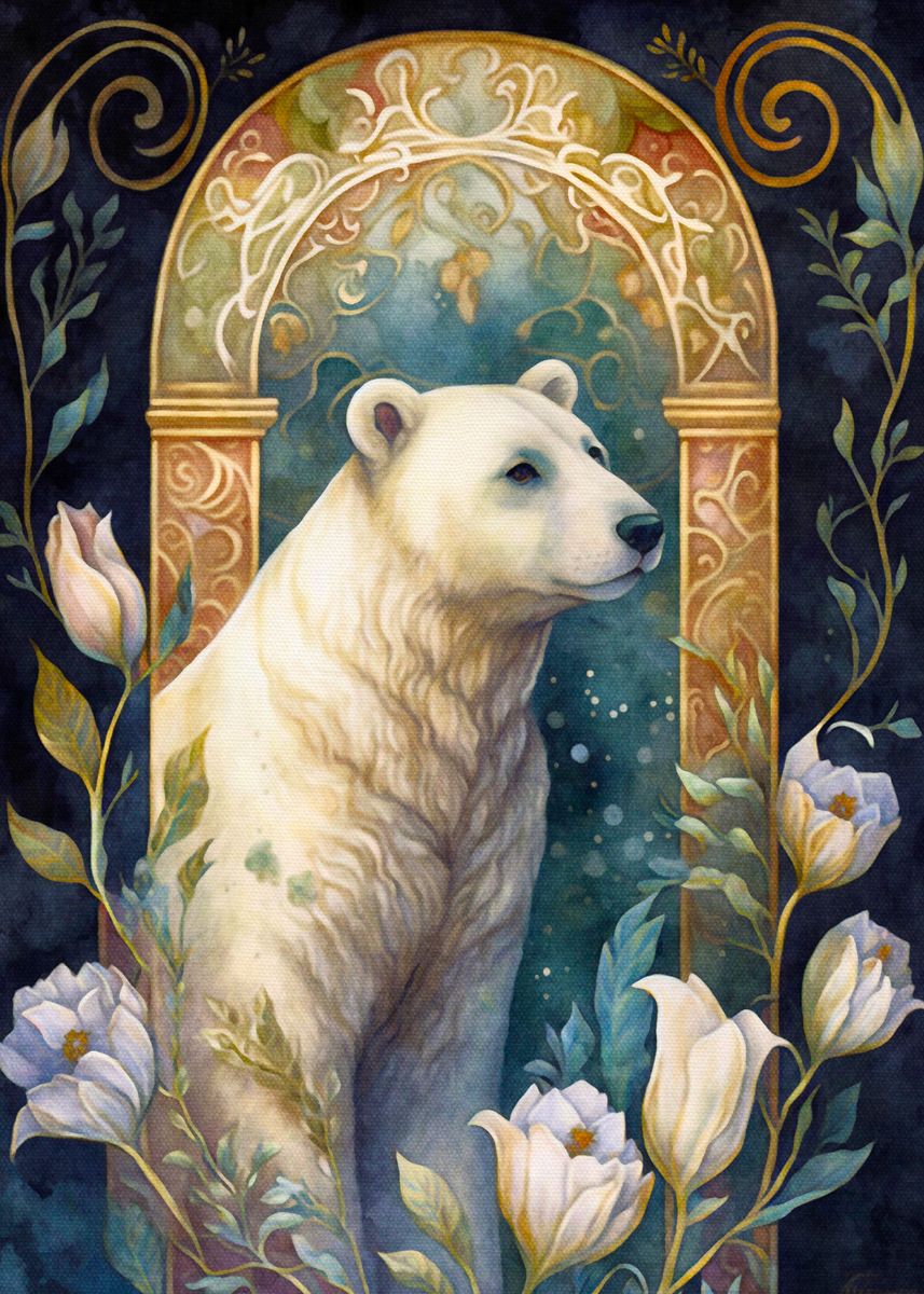 'The Polar Bear' Poster by Ilyrin  | Displate
