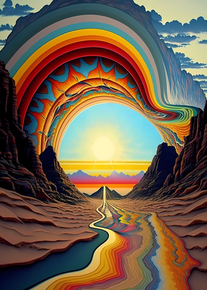'psychedelic' Poster by Freddie  | Displate