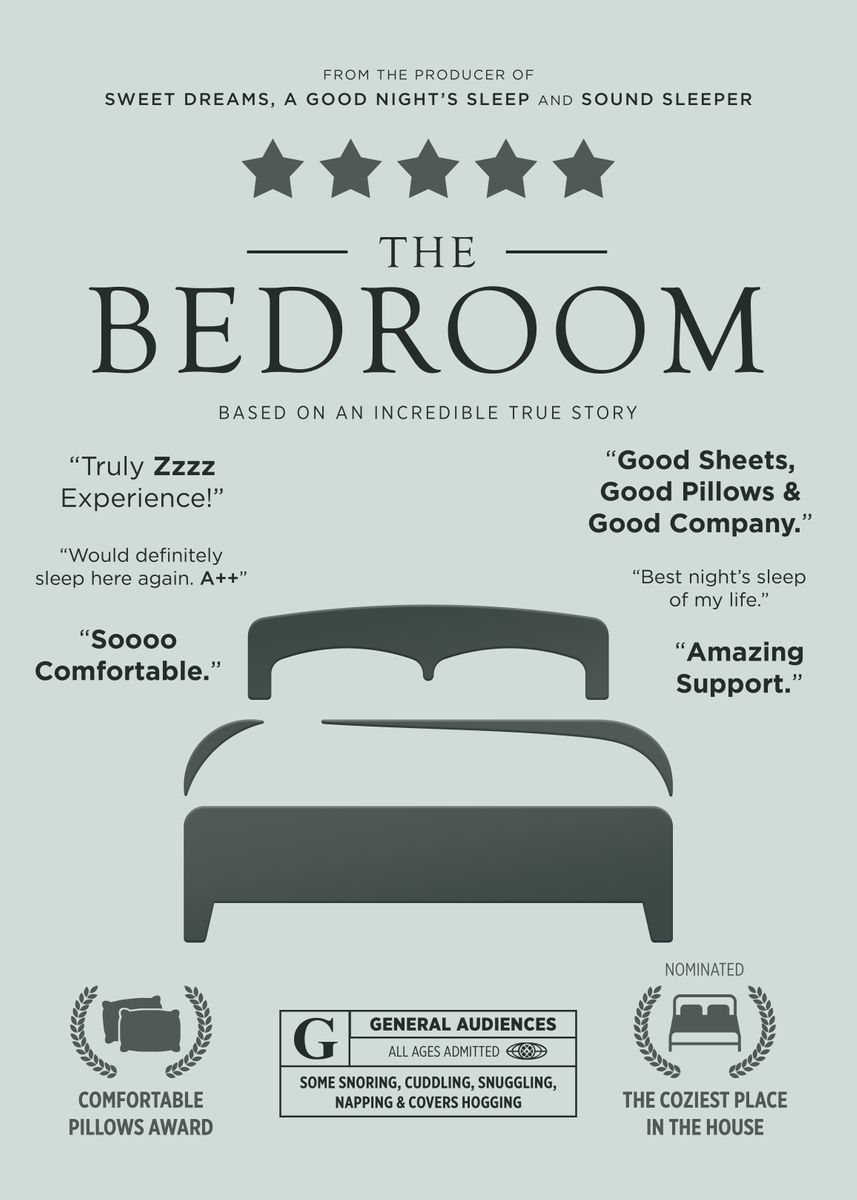 'The Bedroom Movie Poster' Poster by 84PixelDesign Displate