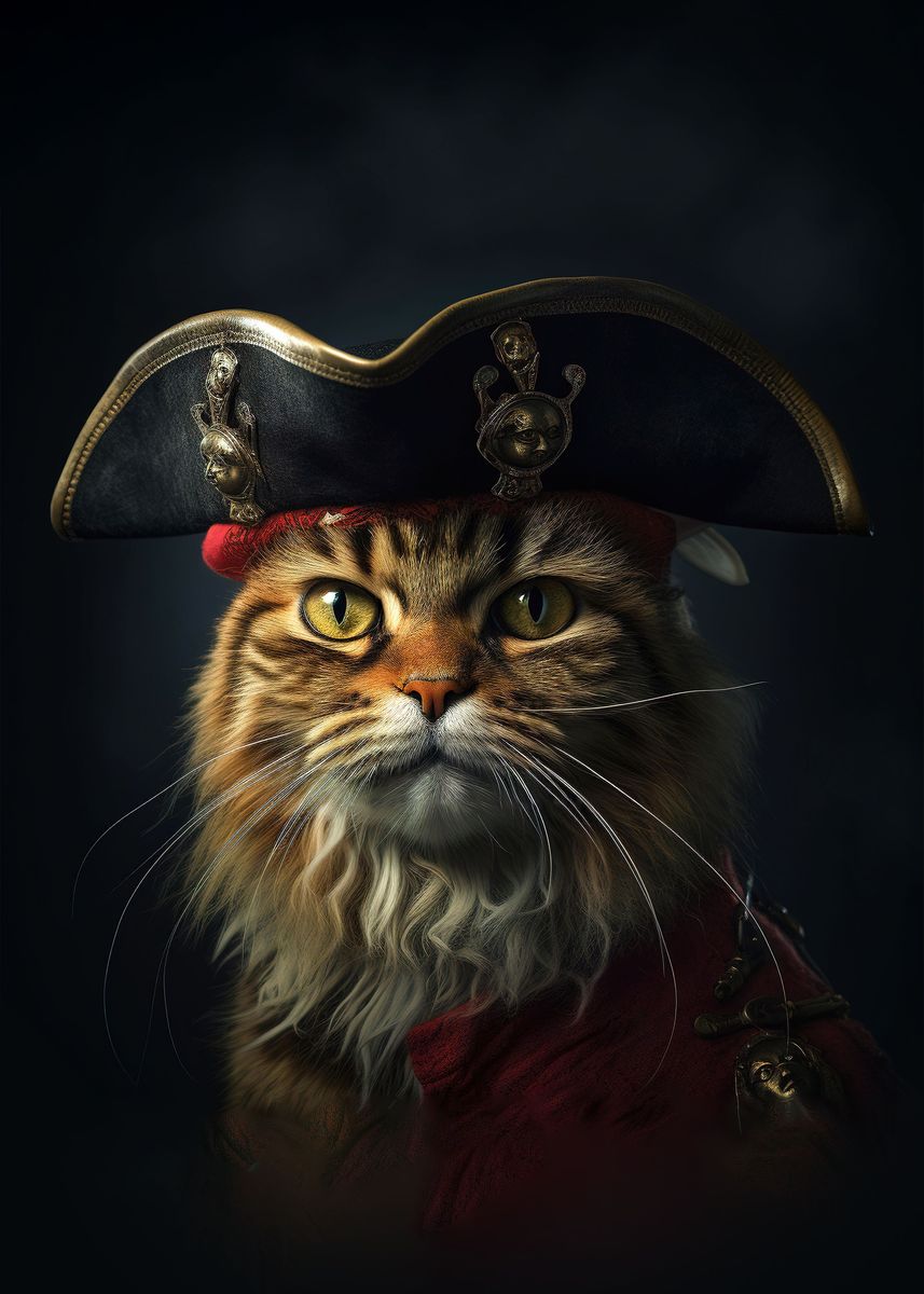 funny pirate cat
