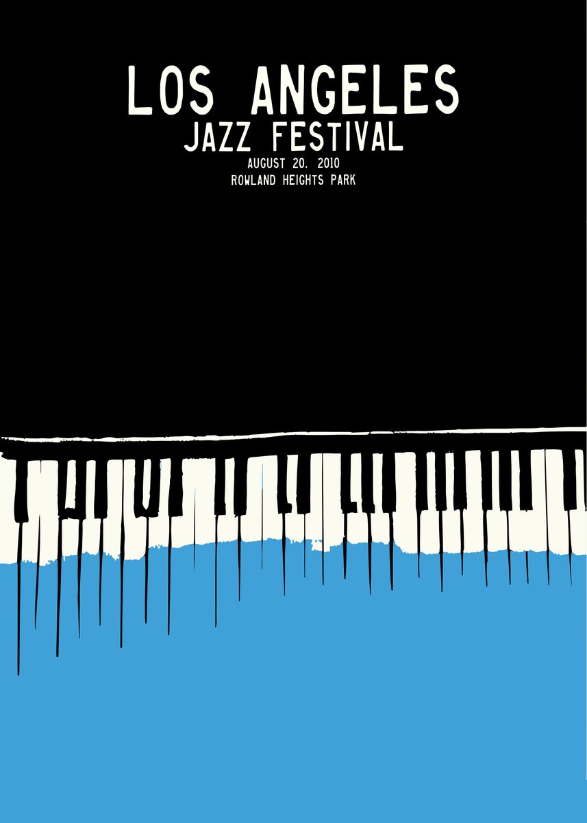 'Los Angeles Jazz Festival' Poster by BluePinkPanther Displate