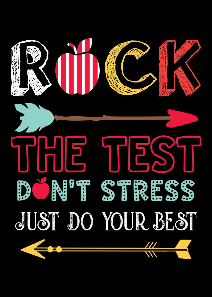 'Rock The Test' Poster by MuffinPowa | Displate