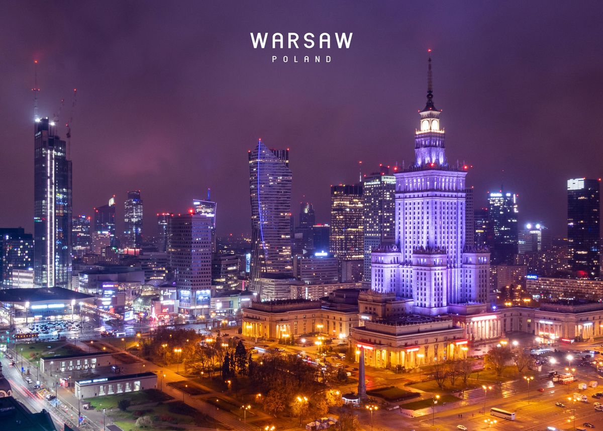 'Warsaw ' Poster by Explore Universe | Displate