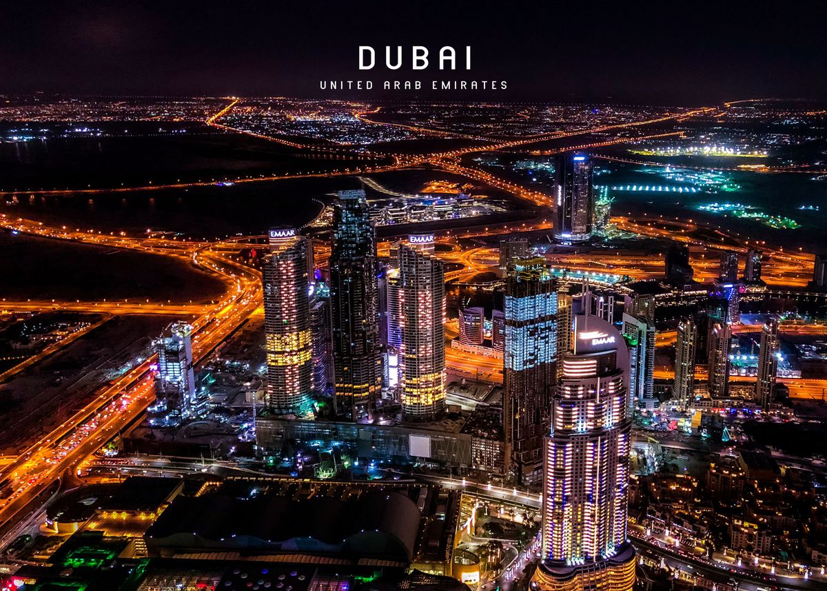 'Dubai  ' Poster by Famous City | Displate