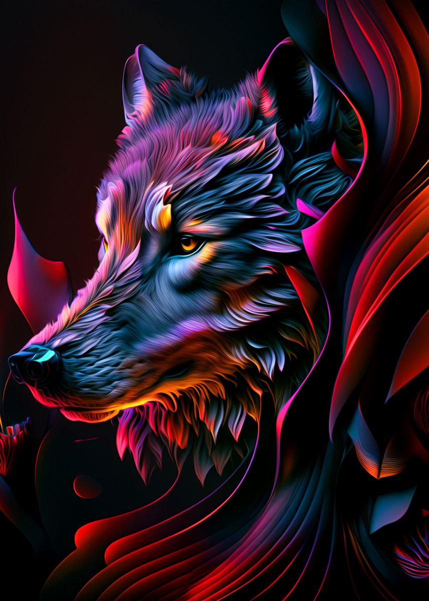 'Wolf' Poster by bds land | Displate