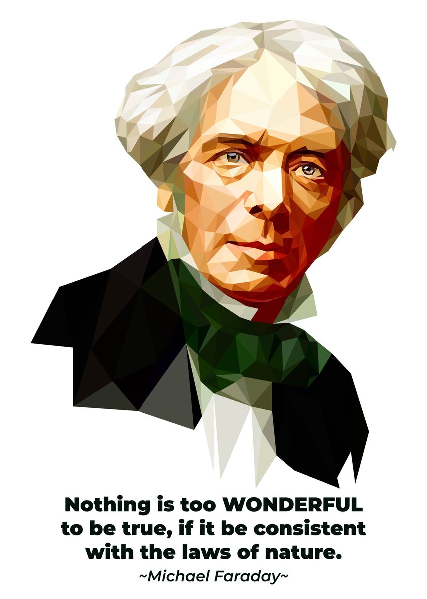  michael faraday poster picture metal print paint by frmn design
