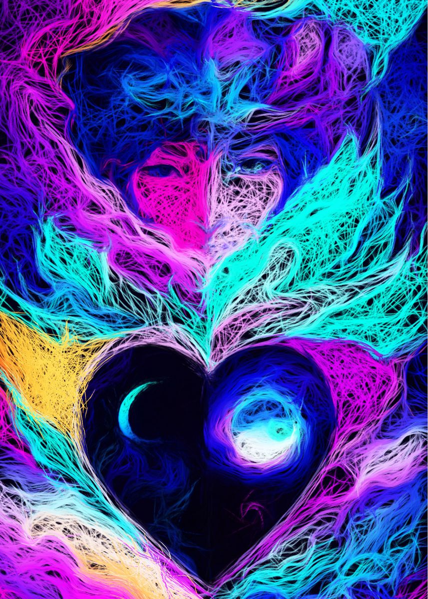 'Moon and Sun Love' Poster by MONLart Displate