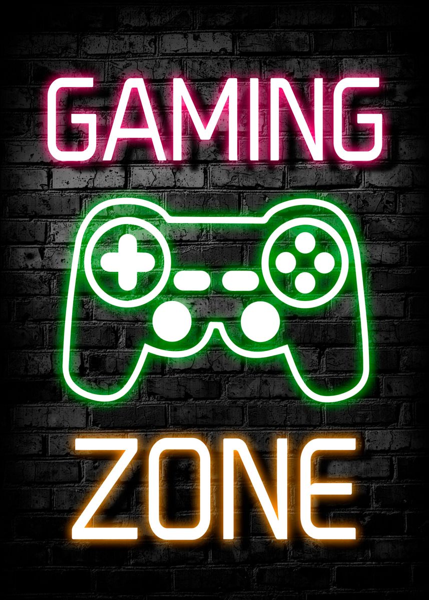 'Gaming Zone' Poster, picture, metal print, paint by Metal Posters ...