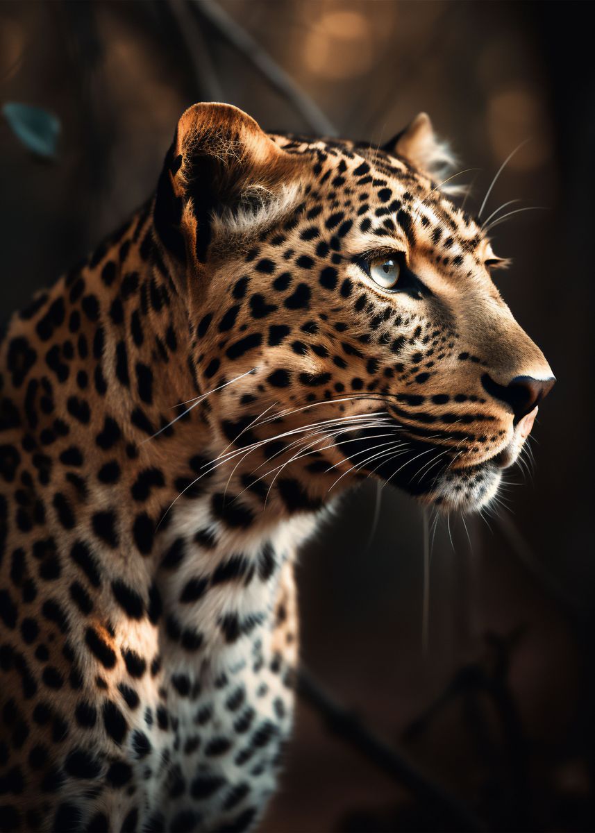 'Powerful Leopard' Poster, picture, metal print, paint by Zooscape ...