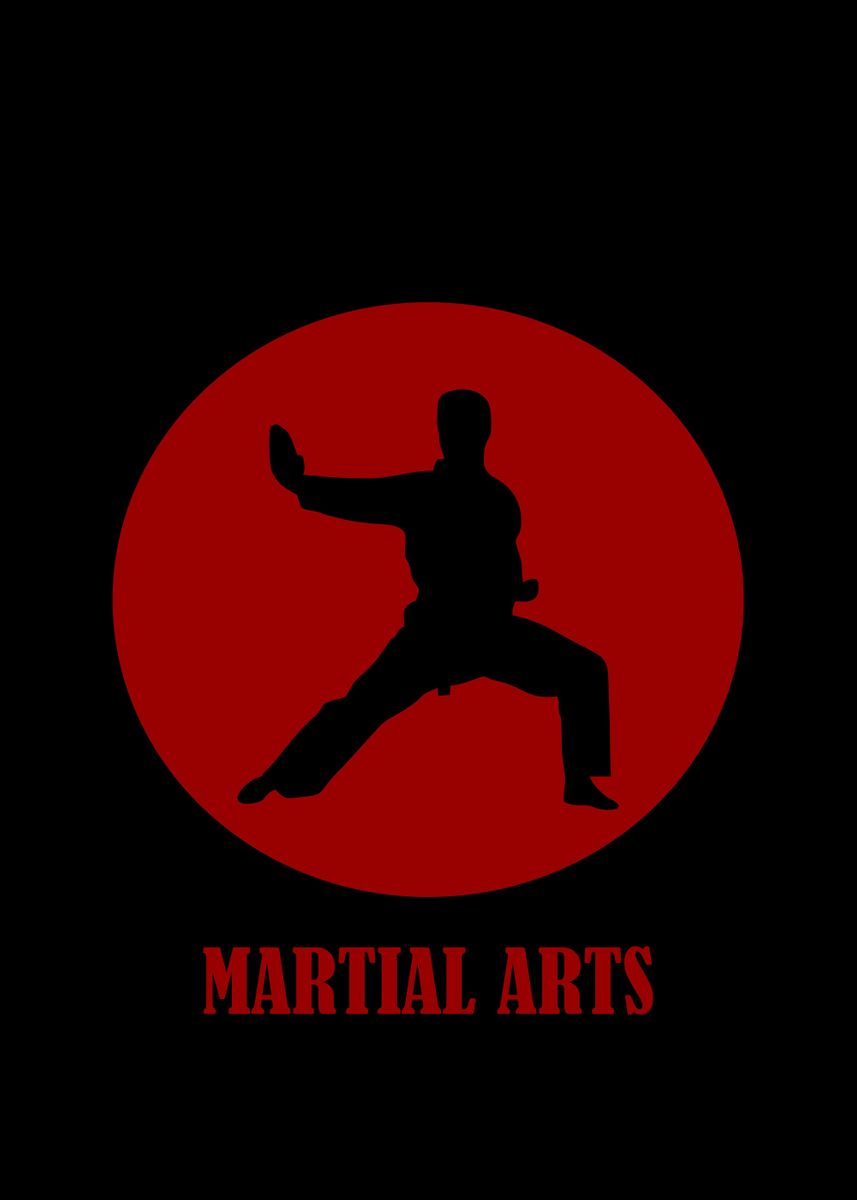 'Martial Arts' Poster, picture, metal print, paint by Popular Collections | Displate
