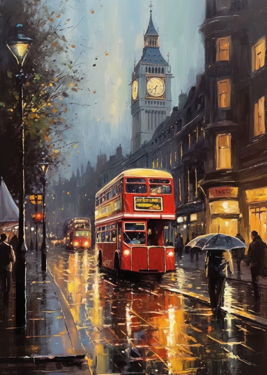 'The Majesty of London' Poster, picture, metal print, paint by Usama ...