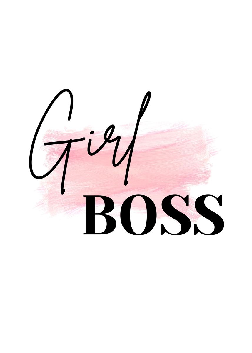 'Girl Boss' Poster by SoulArt Shop Displate
