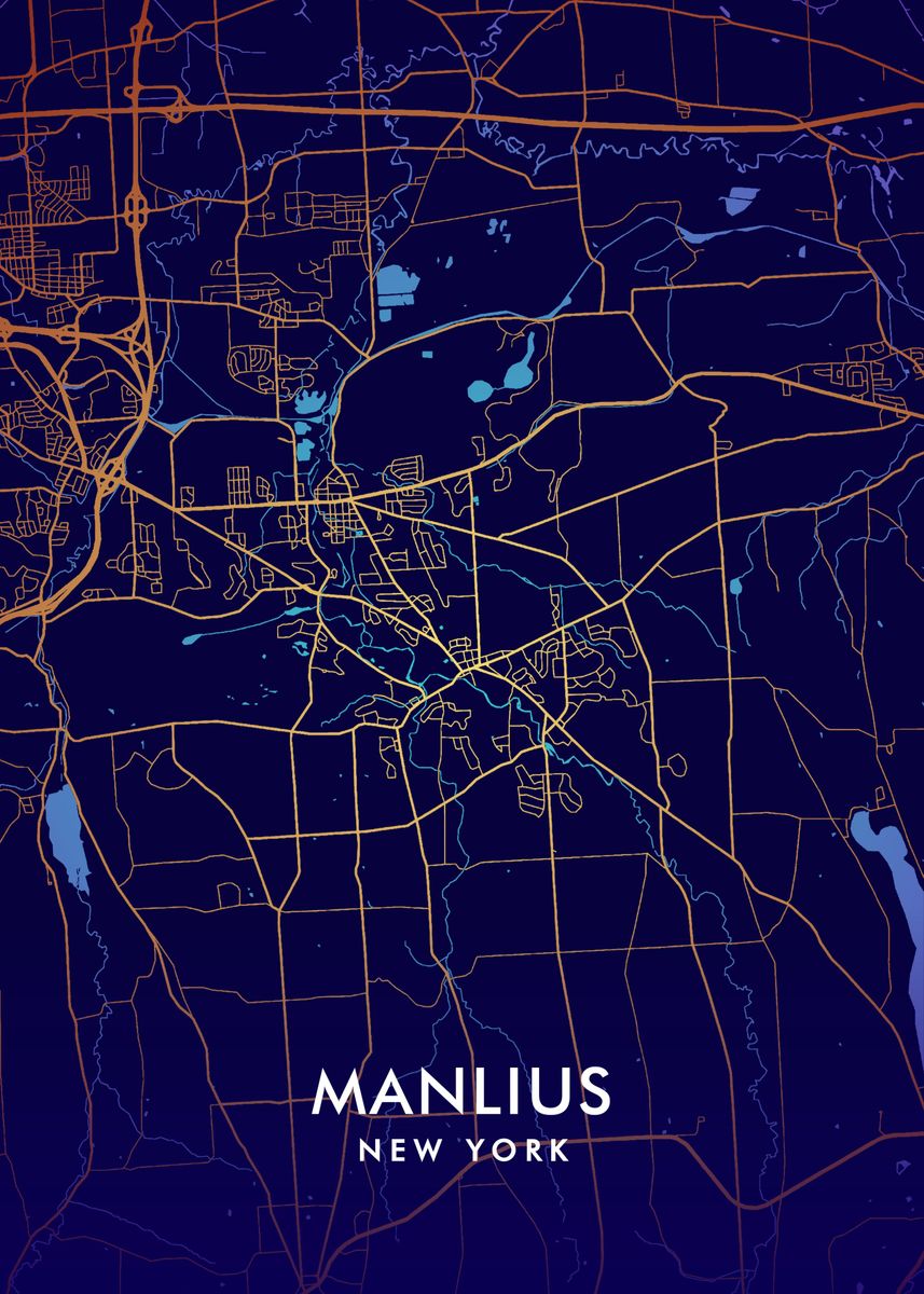 'Manlius New York' Poster by Miracle Studio Displate