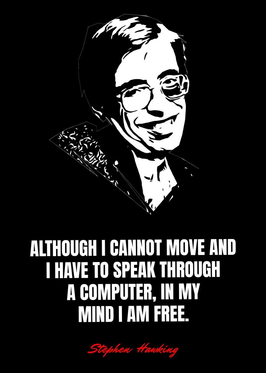 'Stephen Hawking Quotes' Poster, Picture, Metal Print, Paint By Best ...