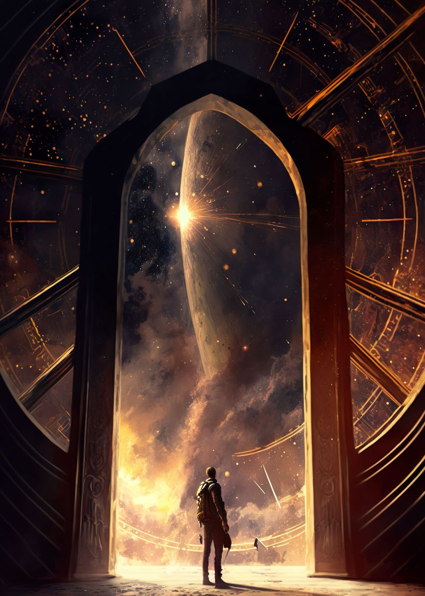 'Interstellar Portal' Poster, picture, metal print, paint by TESSERACT