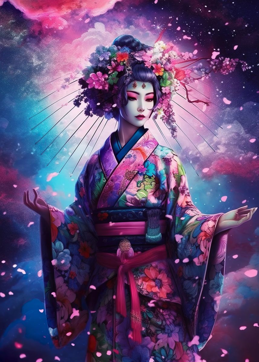 'Kyotos Geisha Districts' Poster, picture, metal print, paint by ...