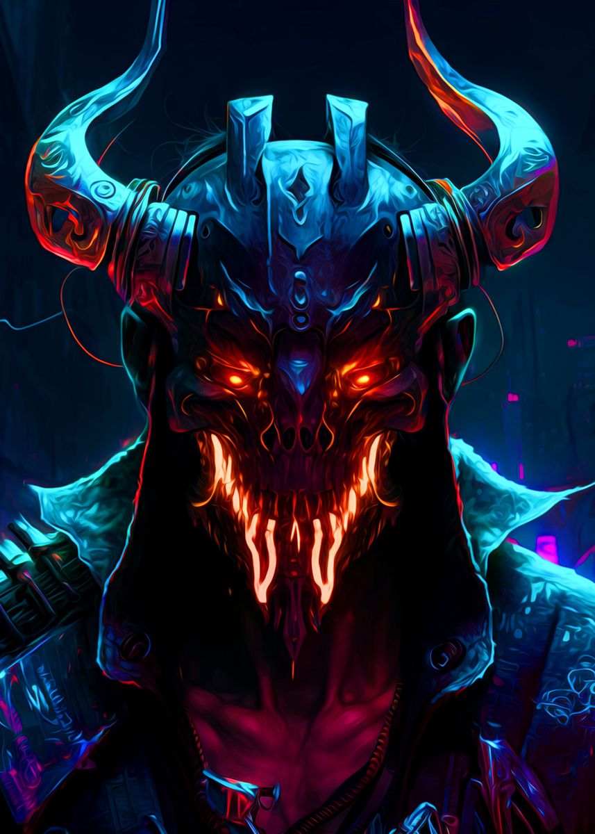 'Demon Warrior' Poster, picture, metal print, paint by nhatsk min ...