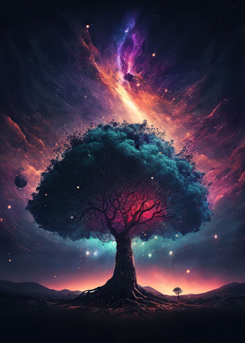 'Space Of Tree ' Poster by Elly Rodgers | Displate