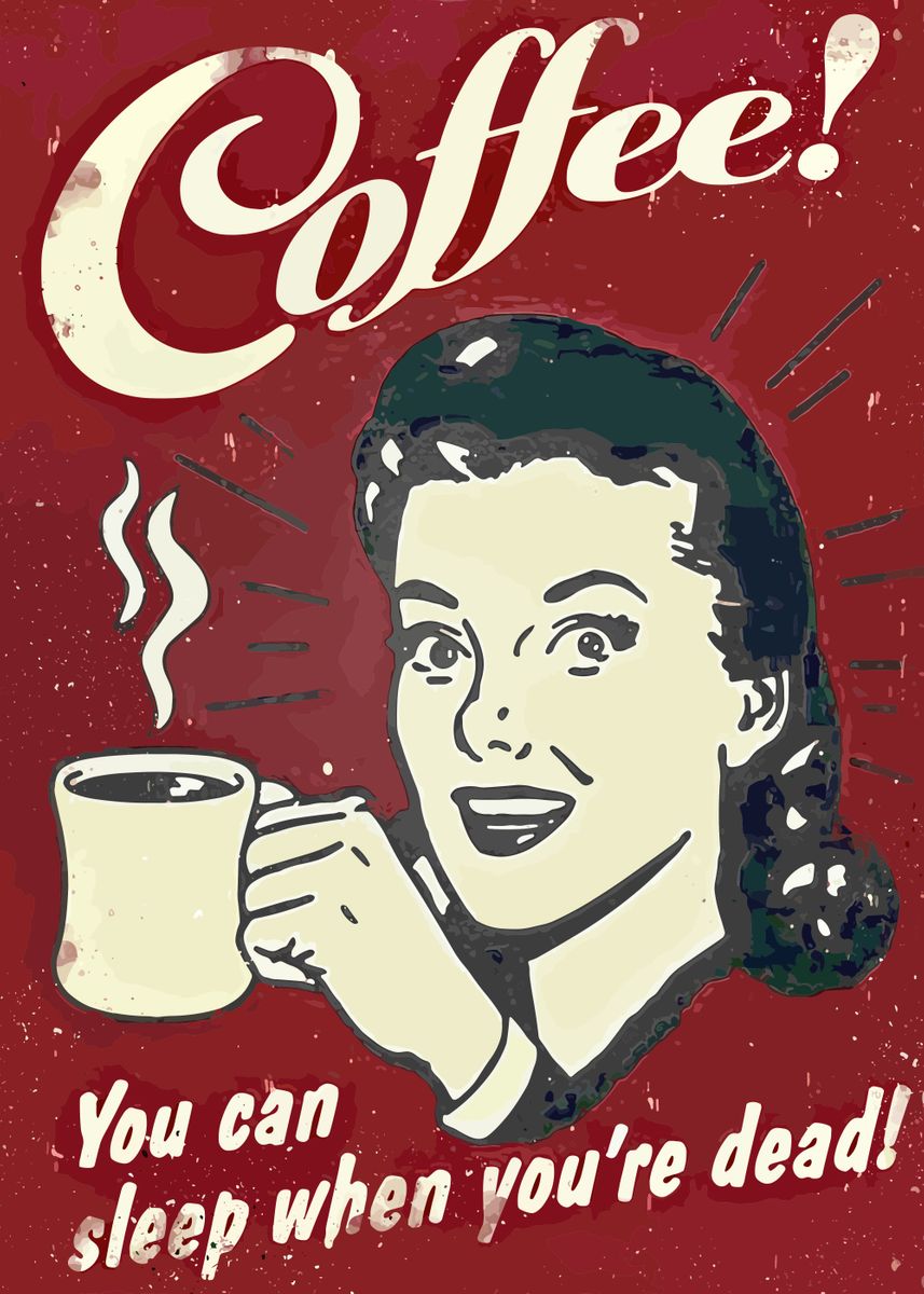 'Drink and Kitchen' Poster, picture, metal print, paint by Funny Daily