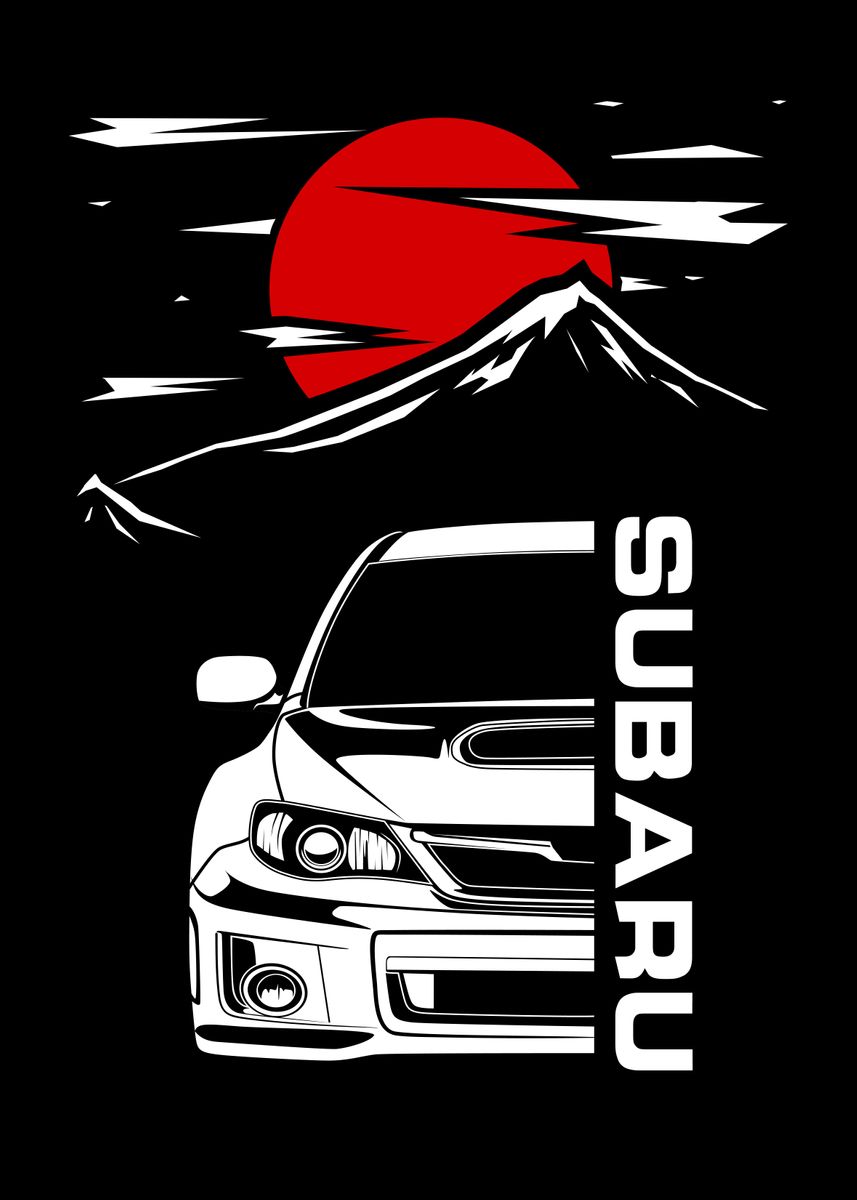 'Subaru WRX' Poster, picture, metal print, paint by Faissal Thomas ...