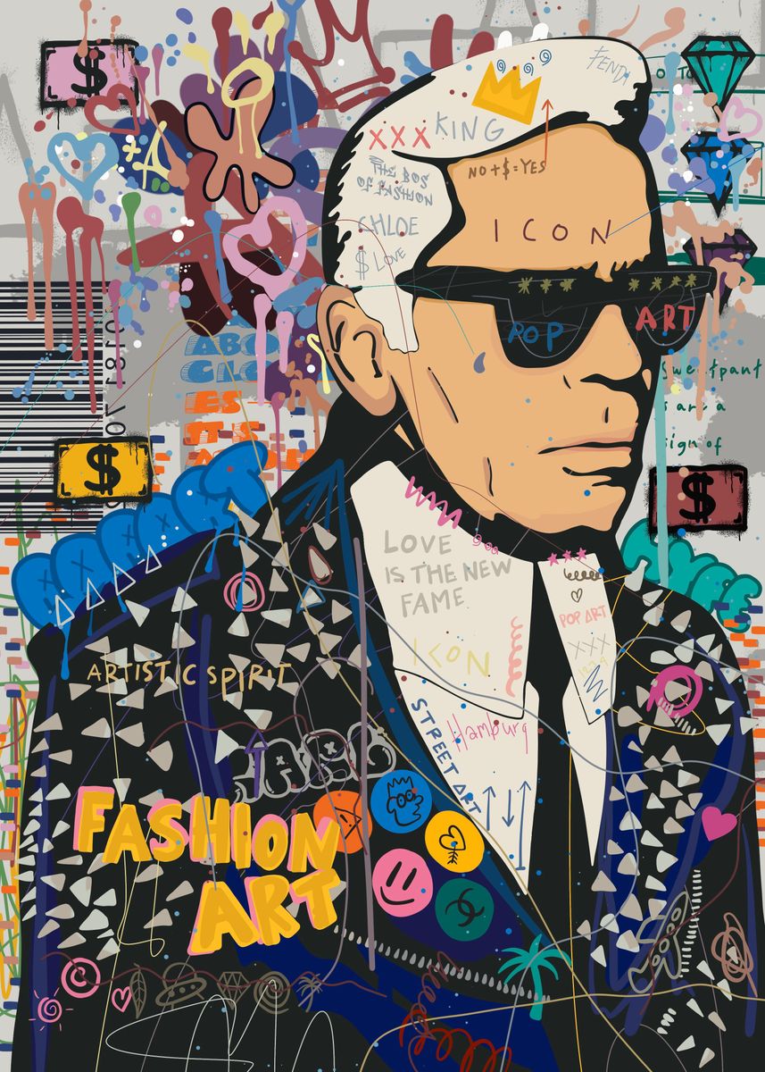 Pop Art Fashion Poster Picture Metal Print Paint By Mild Pic pop-art-fashion-poster-picture-metal-print-paint-by-mild-pic