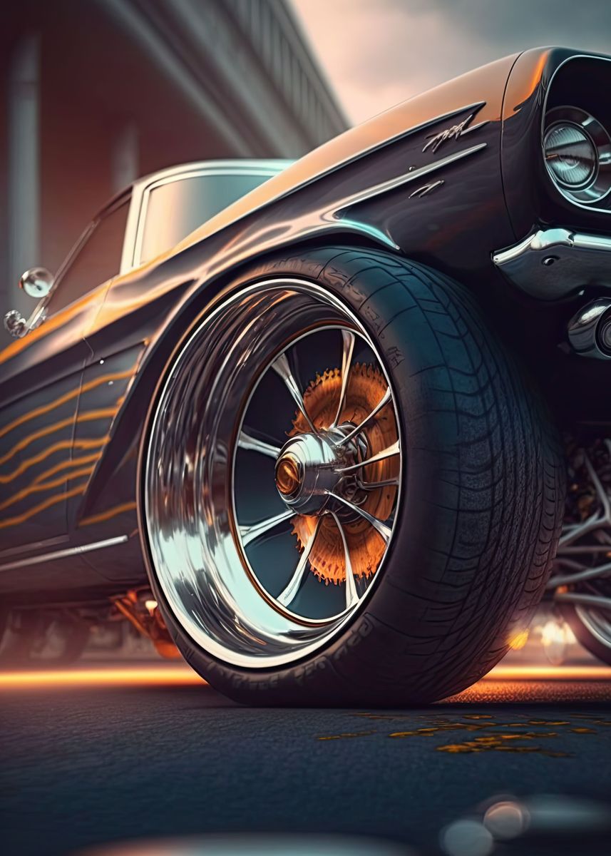 'cars rim' Poster, picture, metal print, paint by TsabitQeis | Displate