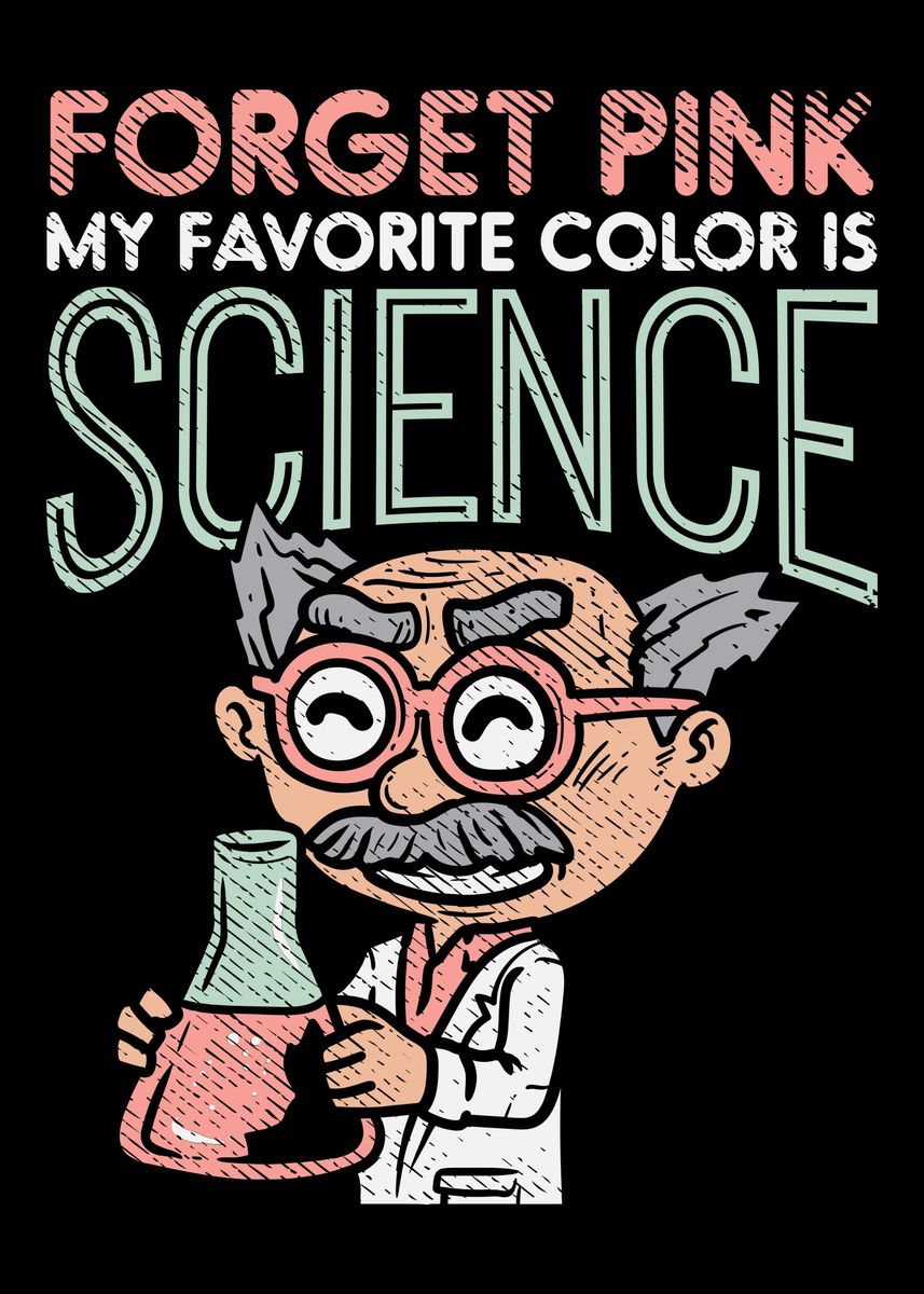 'Funny Science Nerd' Poster by MuffinPowa Displate
