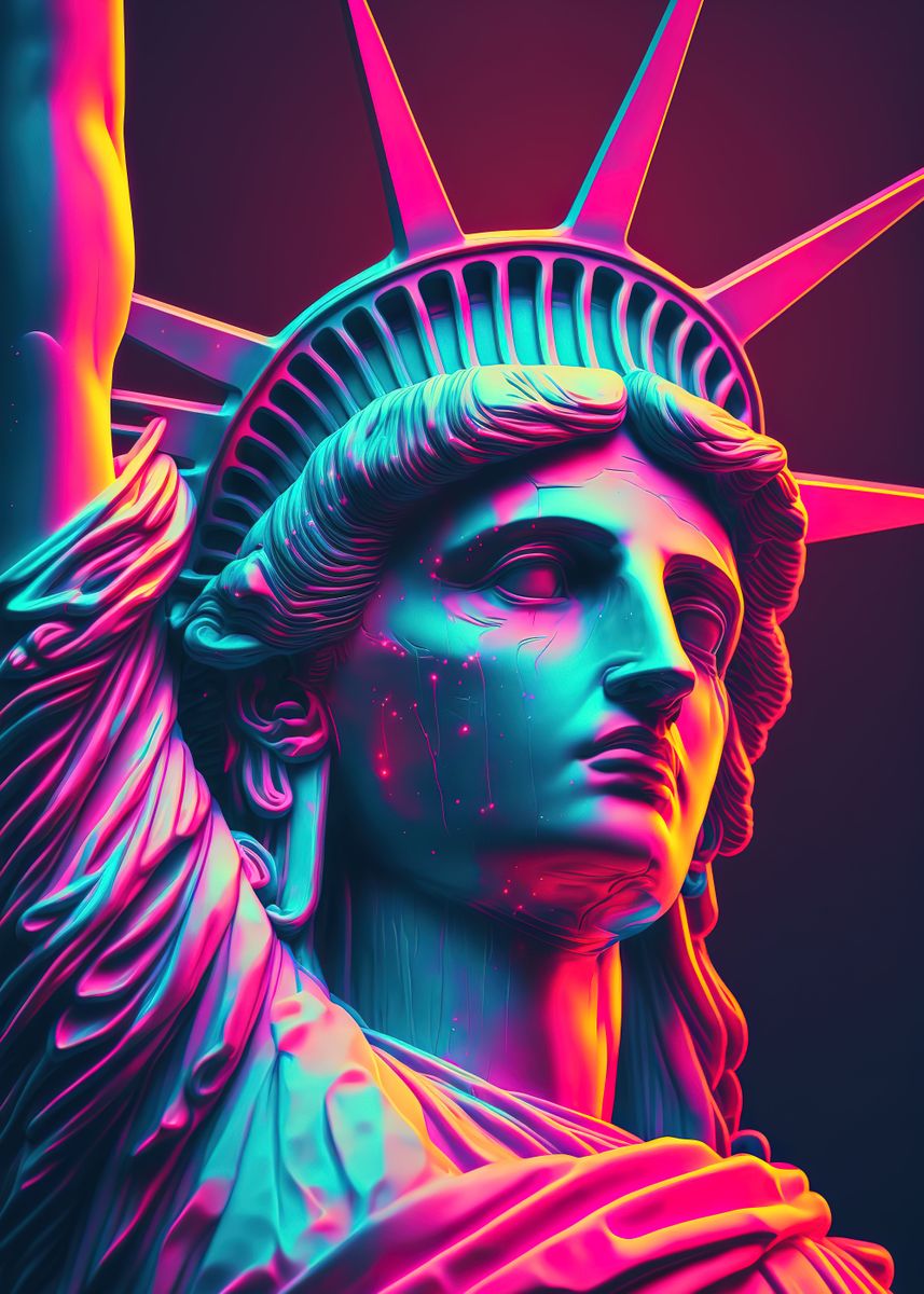 Statue Of Liberty Poster By Daniaal Odonnell Displate 