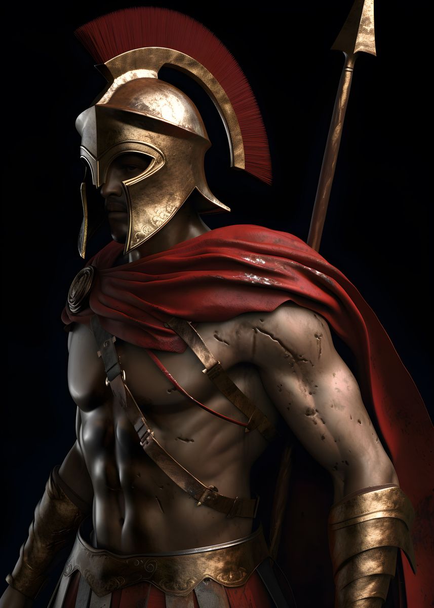 'Roman Hero' Poster, picture, metal print, paint by Future Art | Displate