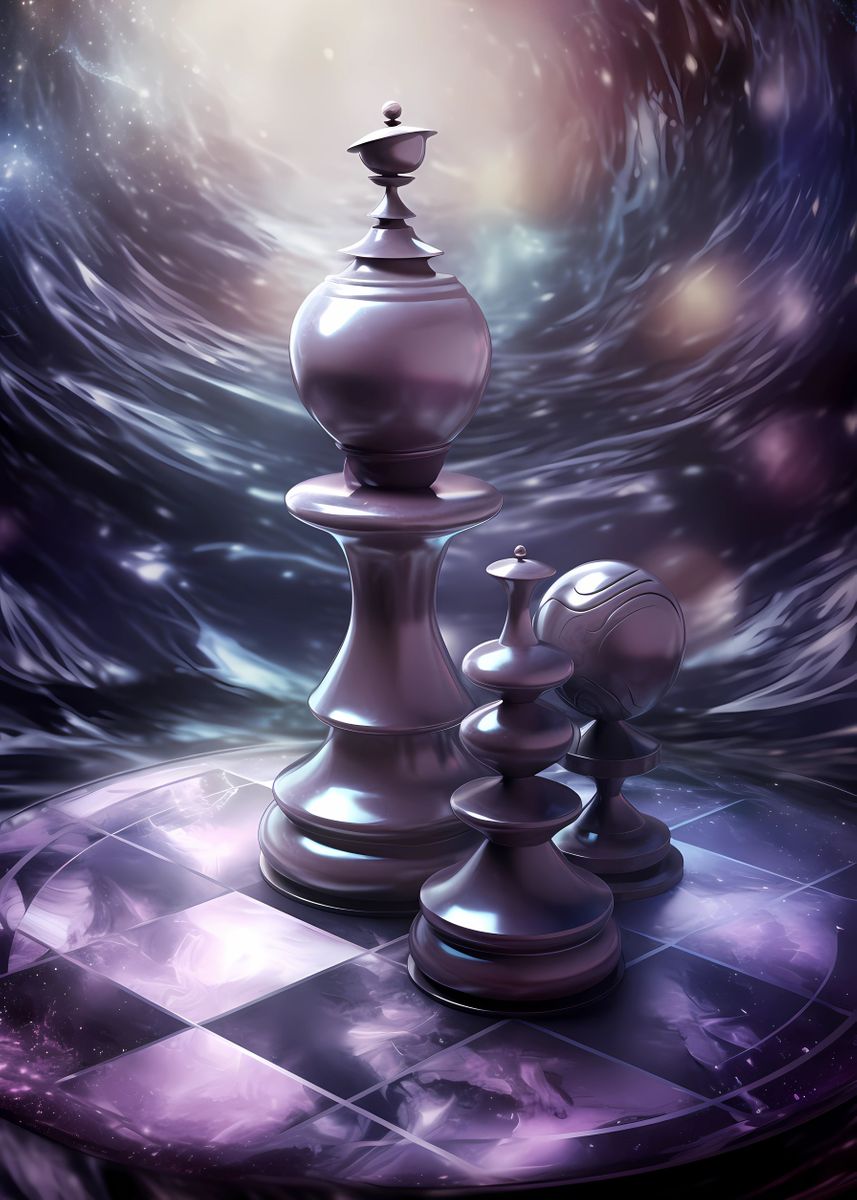 'Chess Galaxy Universe 20' Poster by FerraraMedia | Displate