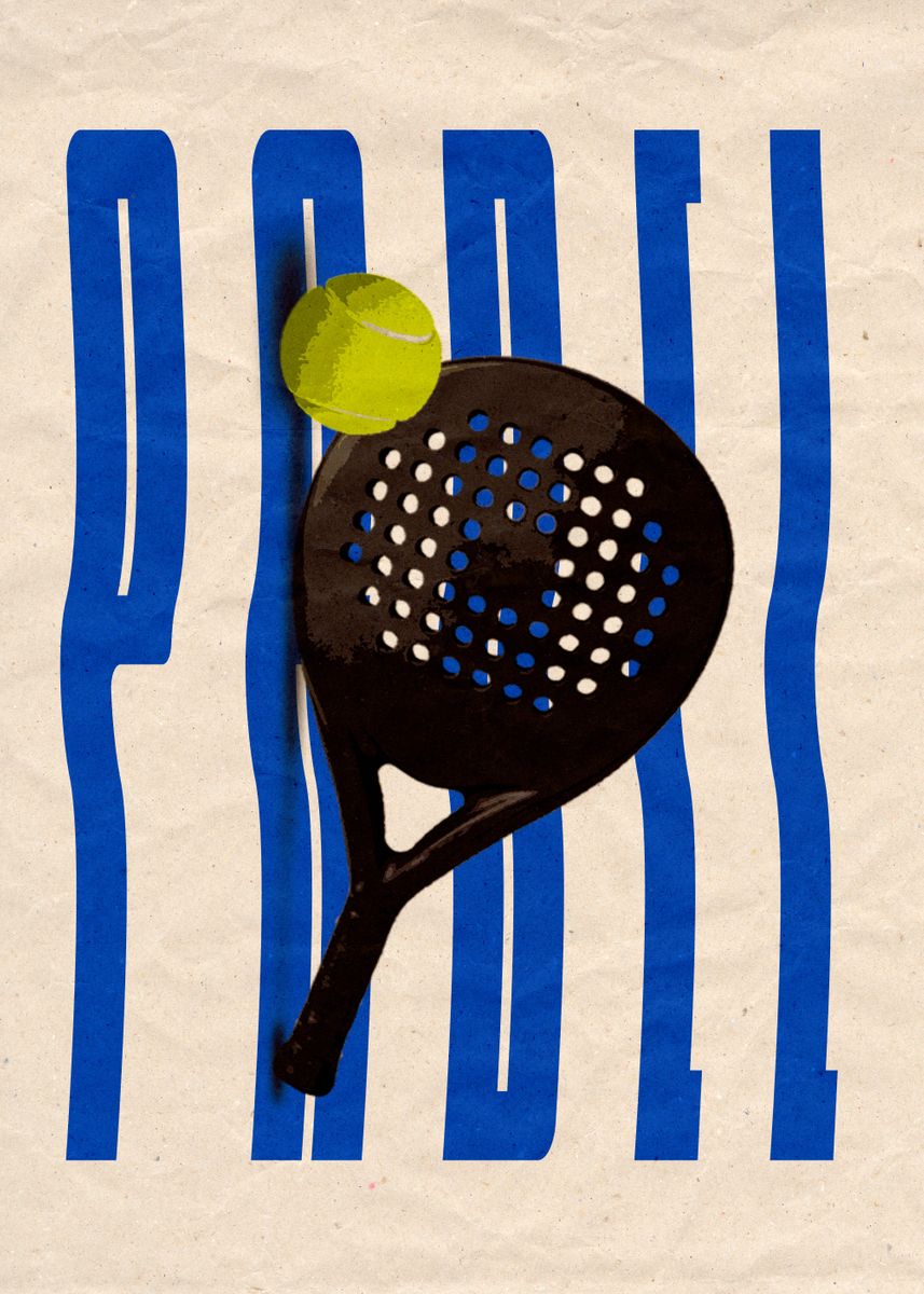 'Padel Ball' Poster by Taffy | Displate