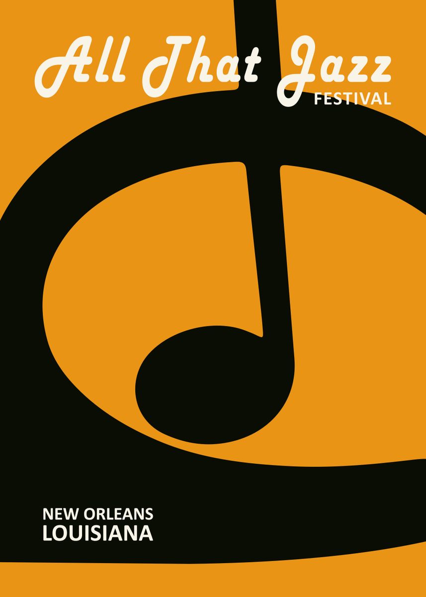 'New Orleans Jazz Festival' Poster by HyggeStudio Displate