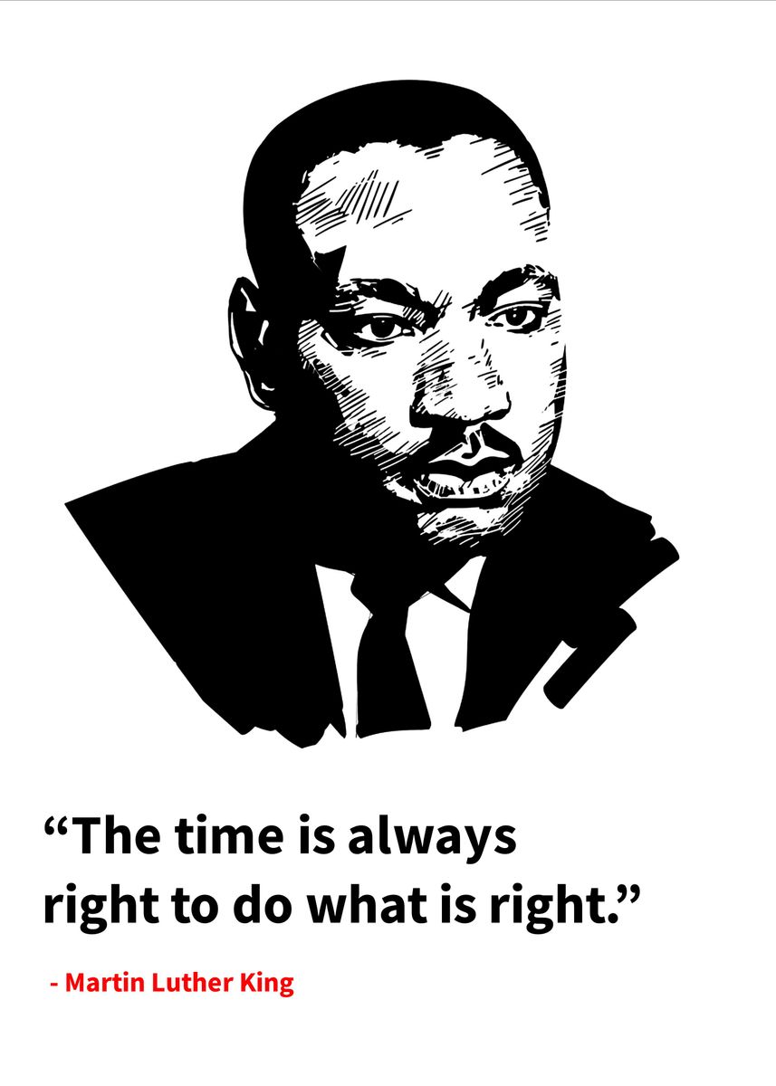 'Martin Luther king quotes ' Poster, picture, metal print, paint by