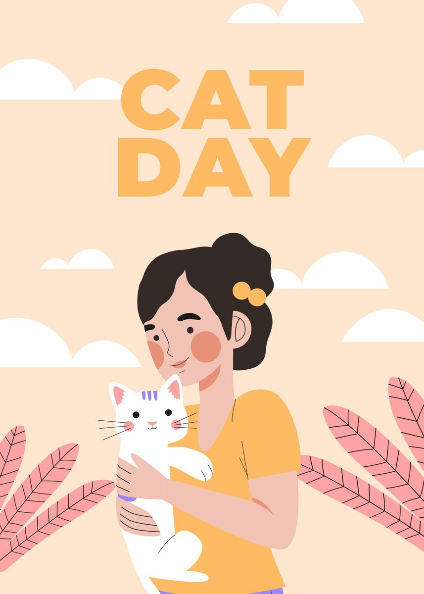 'cat Day' Poster By Sunset Creative 