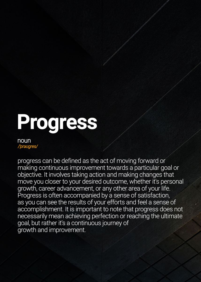 'Progress' Poster, picture, metal print, paint by Mr Penguin | Displate