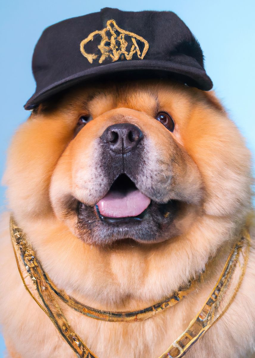 Cool Dog with Cap