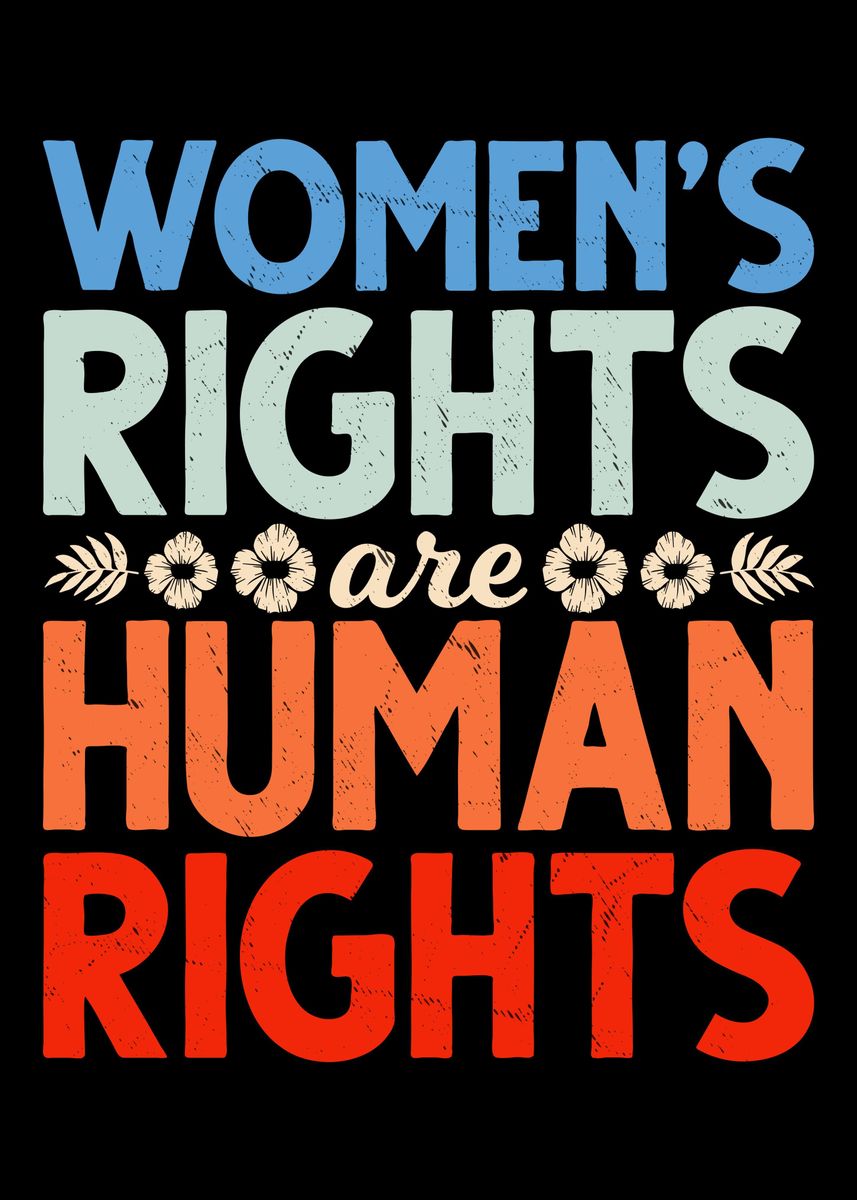 'Women Human Rights' Poster, picture, metal print, paint by ...