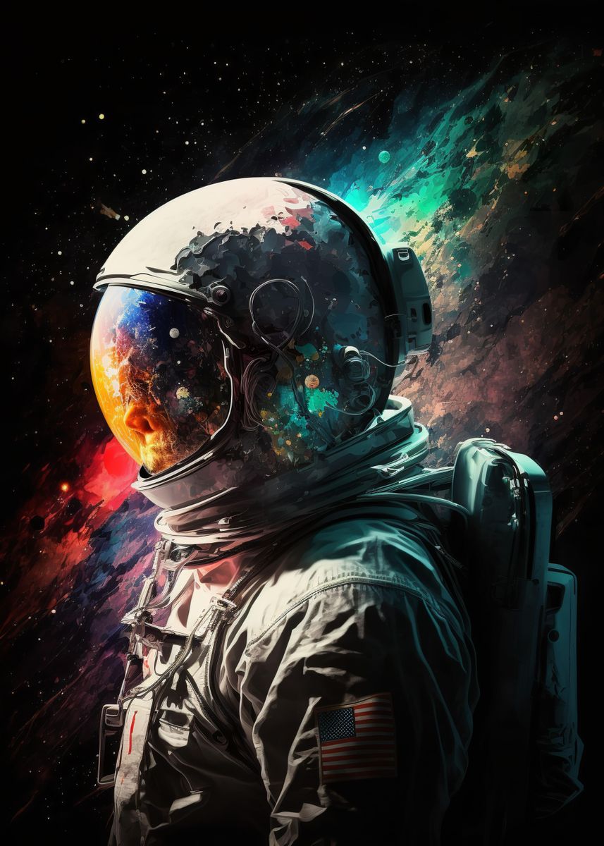 Astronautic Earth Discovery Portraits : spaceman