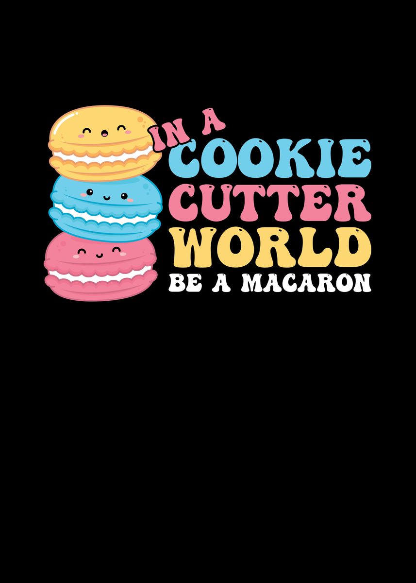 'In a Cookie Cutter World' Poster, picture, metal print, paint by ML