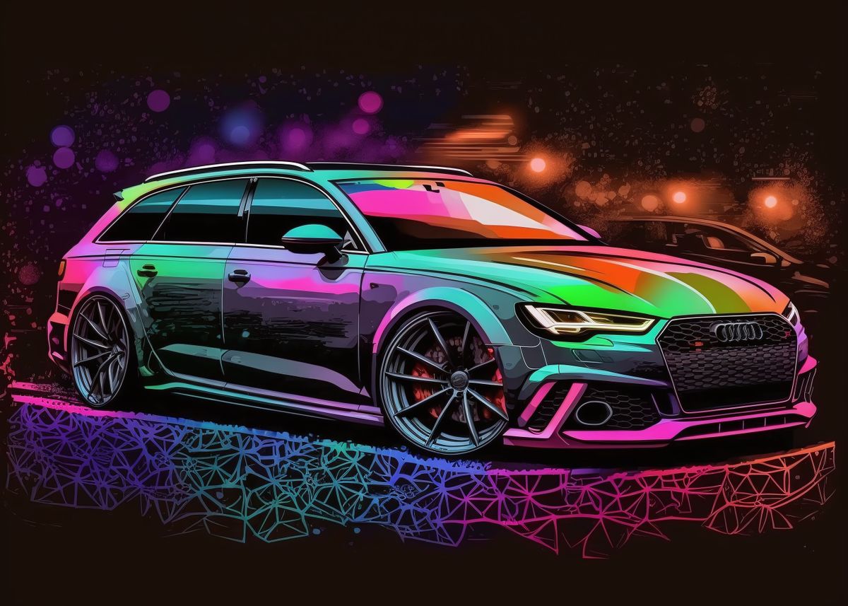 Audi RS6 Neon | Audi Rs6, Audi, Audi Cars