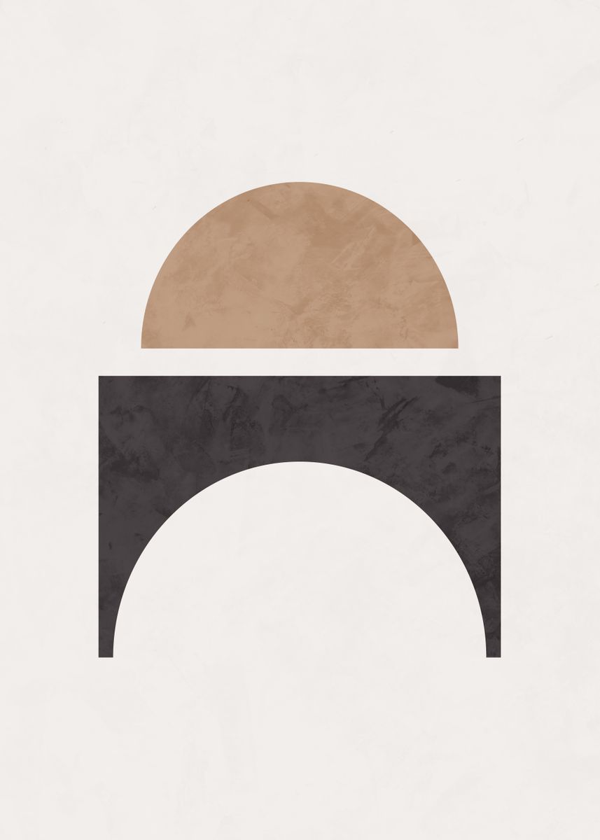 'GEOMETRIC ABSTRACT SHAPES' Poster by UillianRius | Displate