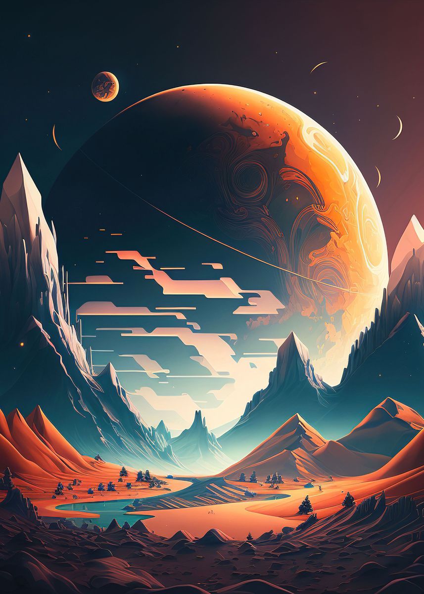 'Other Planet' Poster by Blackman Studio | Displate